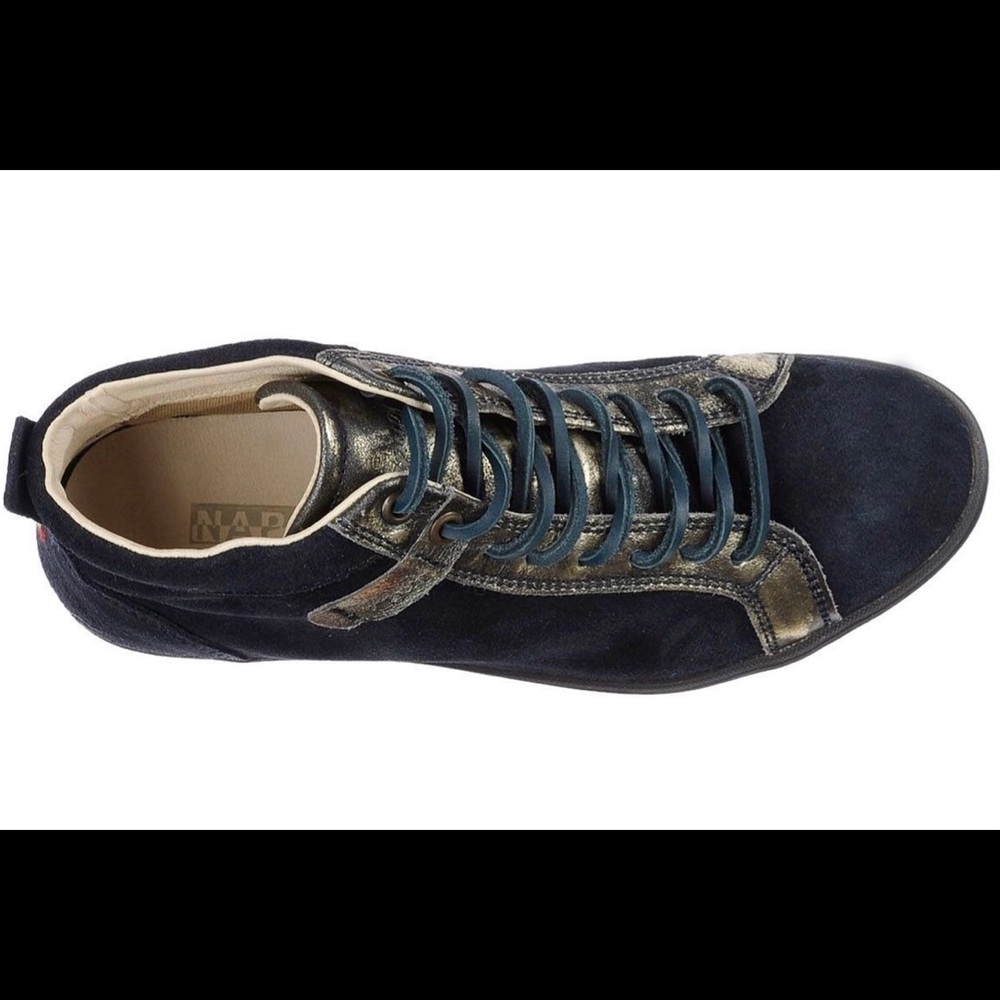 Napapijri high tops suede Dark blue shoes